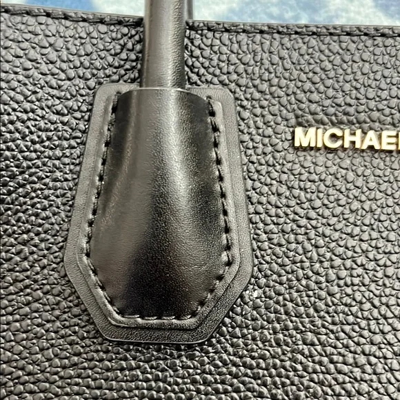 Michael Kors Black Leather Tote Bag - Picture 6 of 7